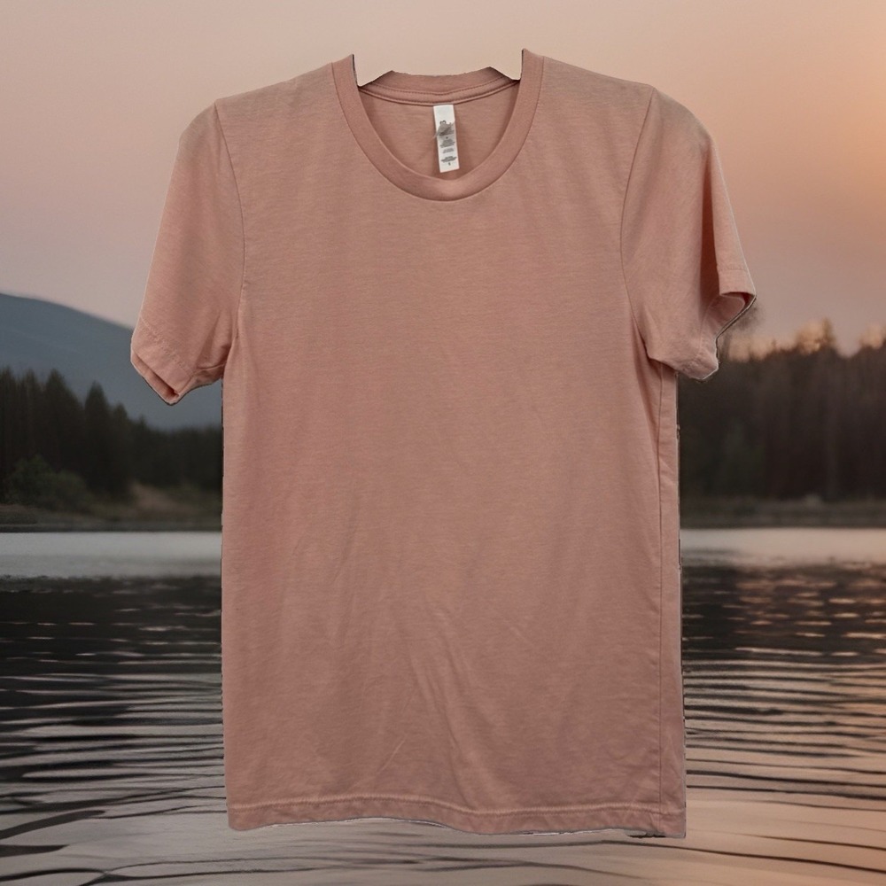 Bella + canvas  Tshirt Women's Small Light Rose Crew Neck Soft Craft Ready